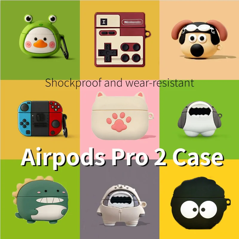 Funda de auriculares de dibujos animados 3D para AirPods Pro 2, funda de carga para auriculares inalámbricos para Airpods pro2, funda de silicona para auriculares Bluetooth