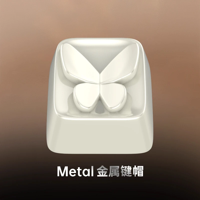 Tecla con tema de mariposa, tapa de teclado de aleación de aluminio y Zinc, Teclado mecánico personalizado para juegos y oficina, 1 unidad, para VALORANT - imagen 2
