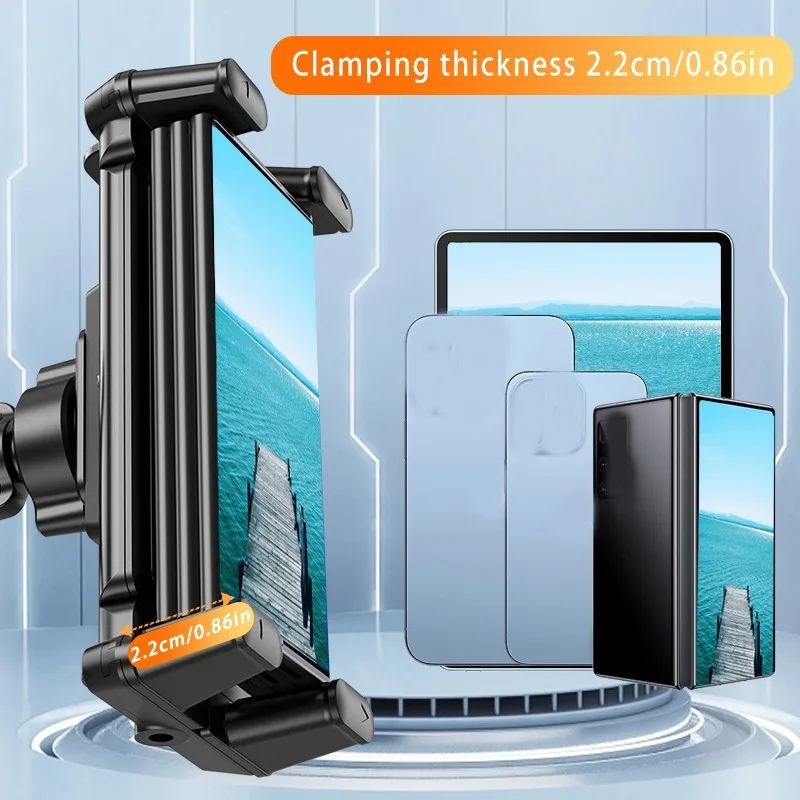 Soporte universal para montaje en pared para tableta 360 °   Soporte para tableta con rotación, Base resistente, Compatible con iPad/iPhone de 4,7-15 pulgadas, Home Office - imagen 2