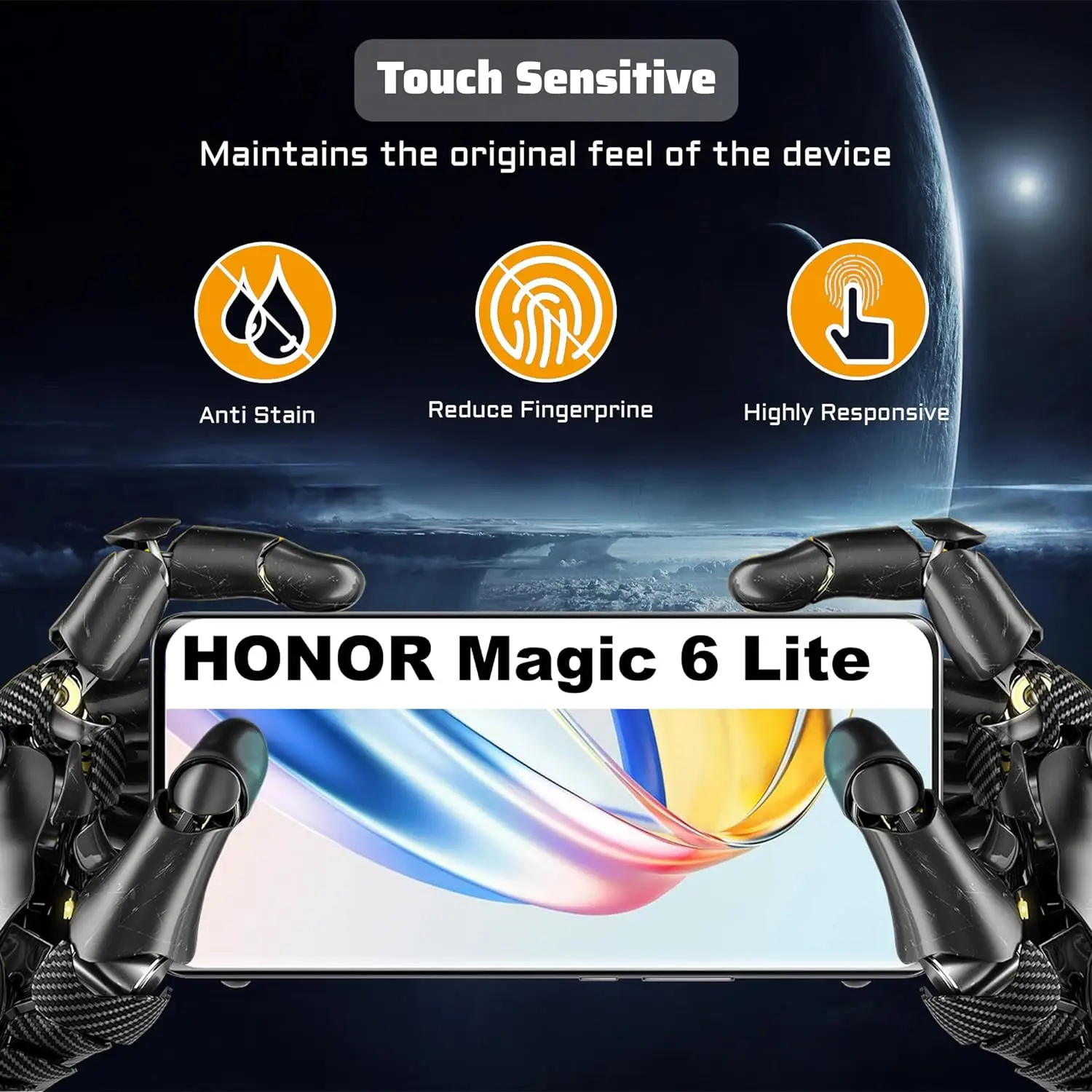 Para Huawei Honor Magic 6 Lite/Magic 7 Lite 5G 2/4 Uds Protector de pantalla curvo 3D de vidrio templado - imagen 4