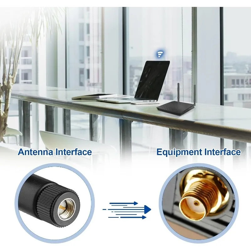 2pcs WiFi 2.4G 5G 5.8G SMA Male Antenna for Wireless Vedio Security IP Camera Recorder Truck Trailer Rear View Backup Camera - imagen 4