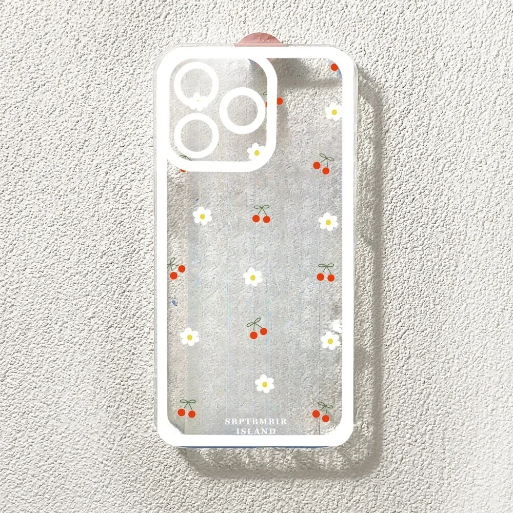 Funda de teléfono de TPU con diseño de flores de abeja y Margarita sonriente bonita para Iphone 16 15 13 12 11 Pro Max Mini 16E 14 Plus XR 7 8 SE 2022 - imagen 5