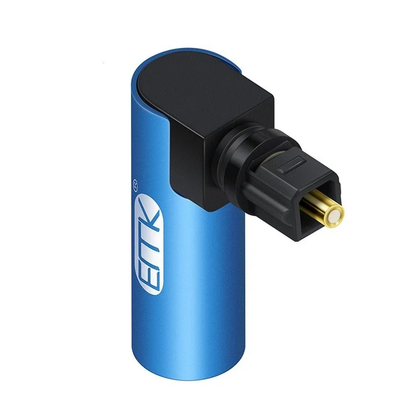Cable de Audio óptico Digital de ángulo recto EMK, adaptador óptico de 90 grados SPDIF Toslink para altavoz Soundbox TV, nuevo - imagen 2