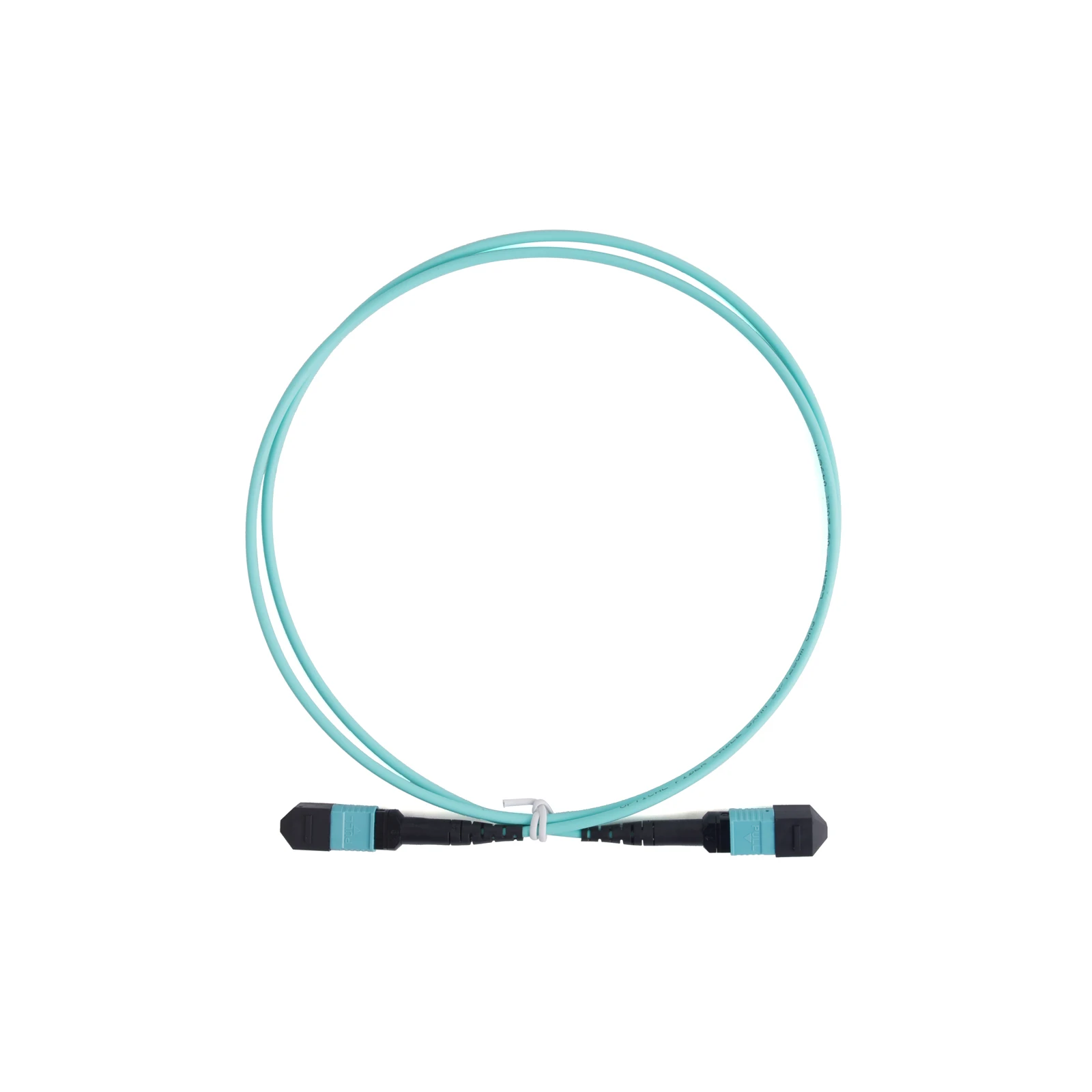 Cable de conexión de fibra OM4 multimodo 100G MPO/PC 8 núcleos APC UPC hembra a hembra tipo B ángulo plano 1/3/5/10/15/20M Cable óptico azul - imagen 2