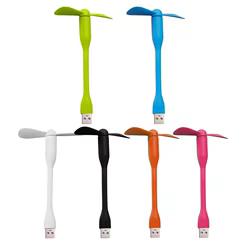 Mini ventilador USB portátil Flexible para banco de energía, Notebook, computadora, Gadgets de verano