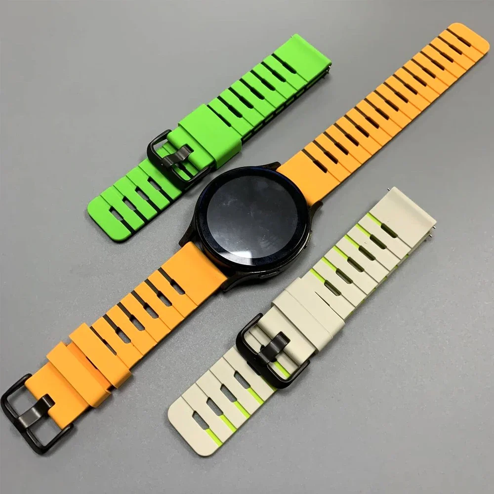 Correa de muñeca de silicona de 22mm para Xiaomi Watch color 2 S1 S2 S3 S4 Correa deportiva suave para REDMI Watch 5 Lite/pulsera transpirable activa - imagen 3