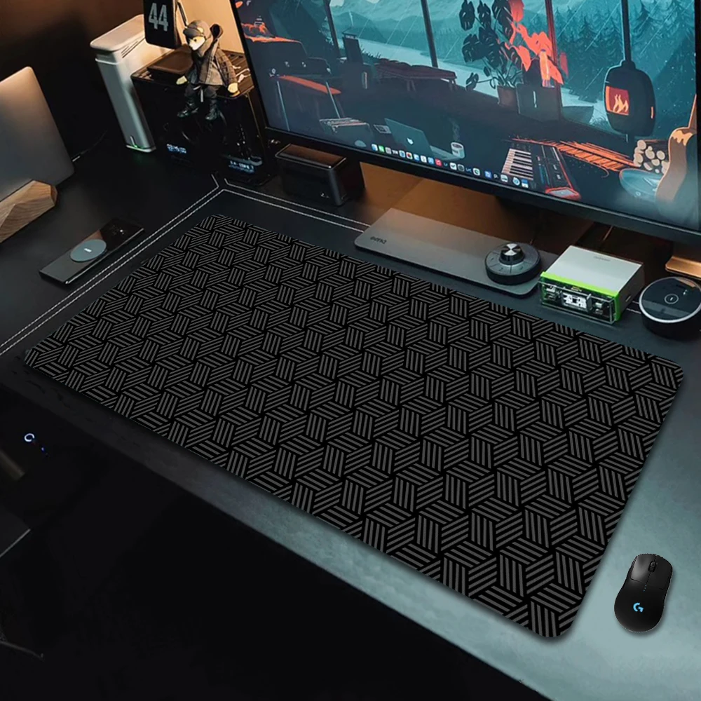 Alfombrilla de ratón para Gaming, alfombrilla grande para teclado de oficina y hogar, alfombrilla de ratón de arte Simple, antideslizante, de goma Natural, para mesa de escritorio de PC - imagen 3