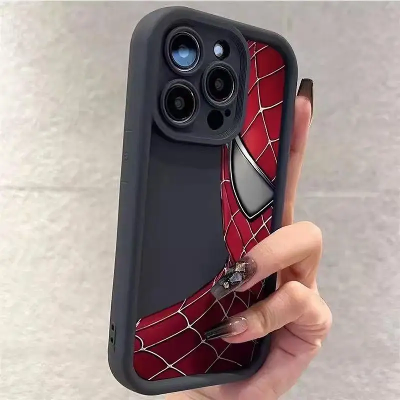 Funda de teléfono para Xiaomi Mi 14 Pro, POCO M6 Pro, X5, X3, NFC, F3, GT, F4, F5, X4, 11 Lite, 5G, NE, 12T, carcasa trasera de silicona suave de Spider Man - imagen 3