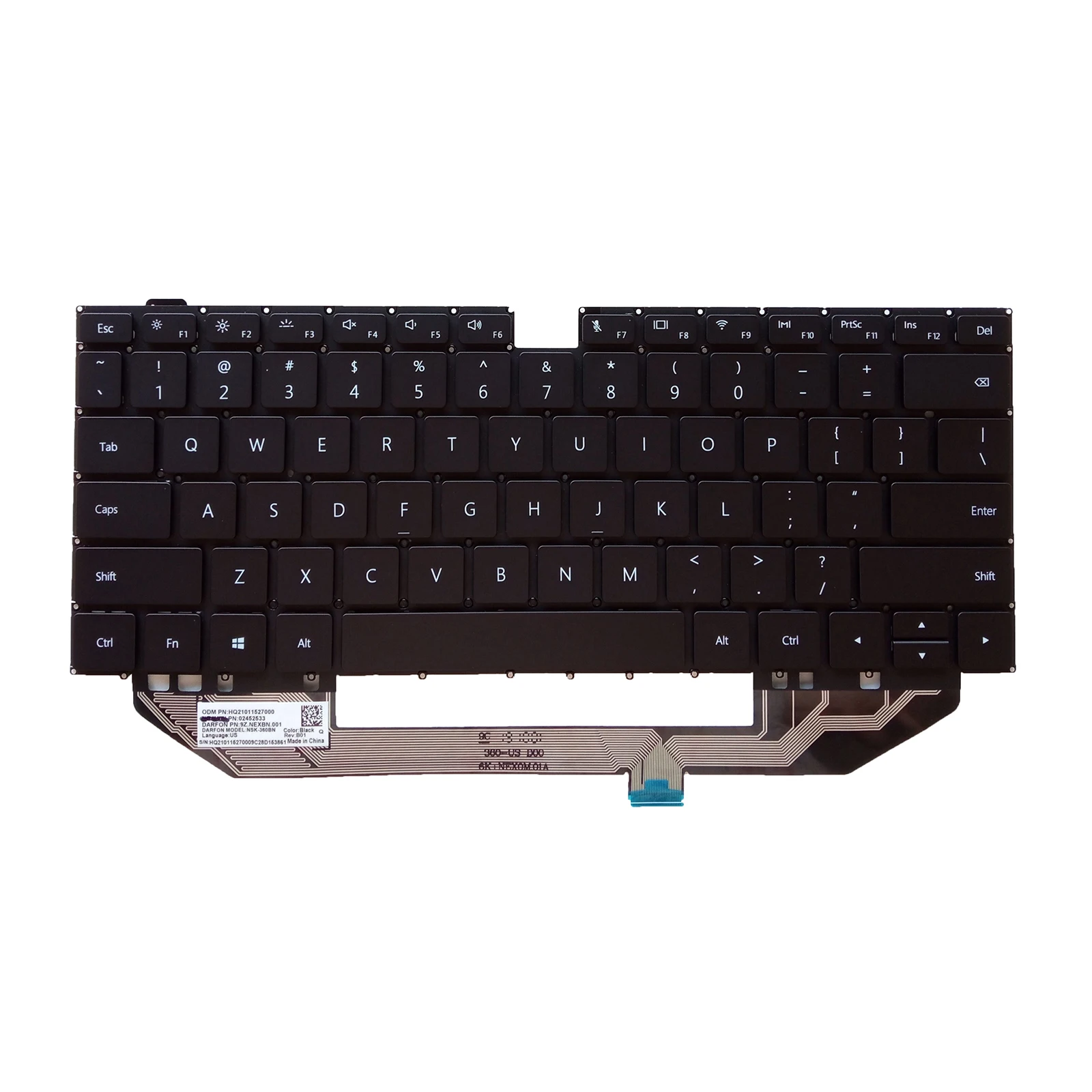 Teclado para Huawei MateBook X Pro, MACH-W19B, MACH-W19C, MACHD-WFE9Q, US, nuevo - imagen 3