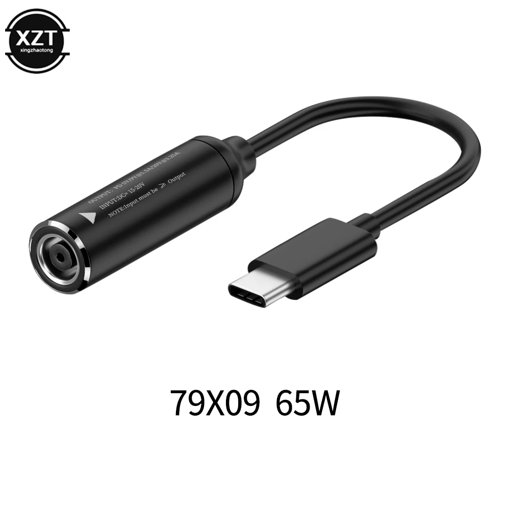 17cm PD carga rápida a DC cargador de energía para ordenador portátil adaptador conector USB tipo C convertidor macho para Lenovo PSP DELL HP - imagen 4