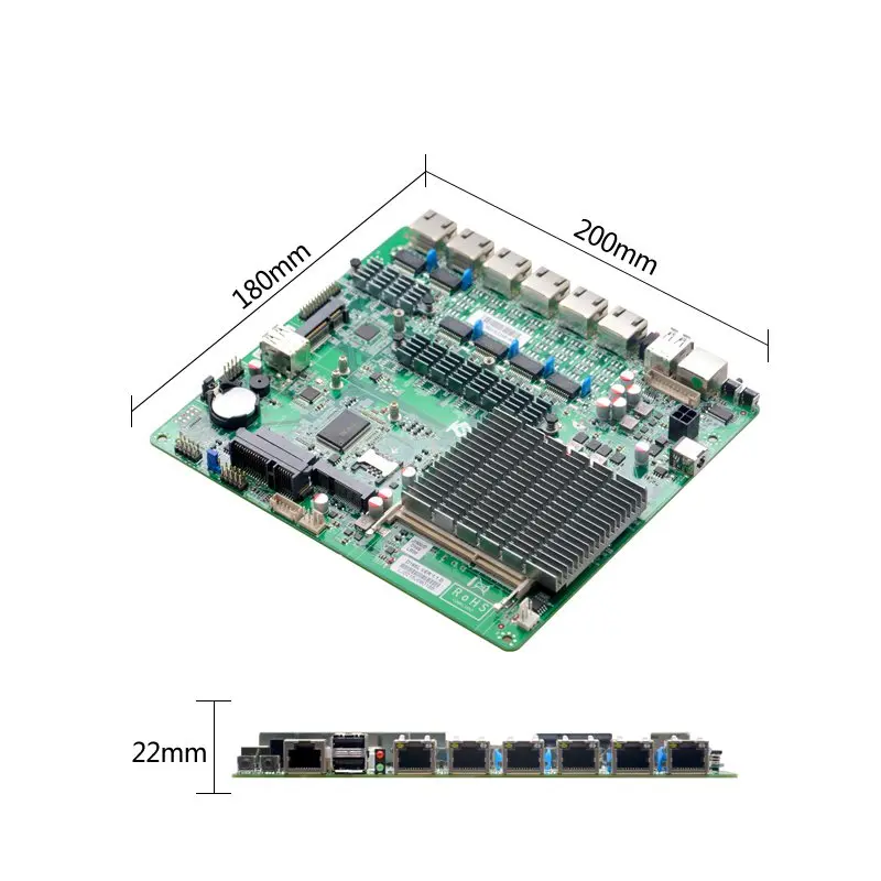 X86 6 LAN Soft Router J1900 Pfsense Firewall placa base para 1U Server Router Motherboard - imagen 3