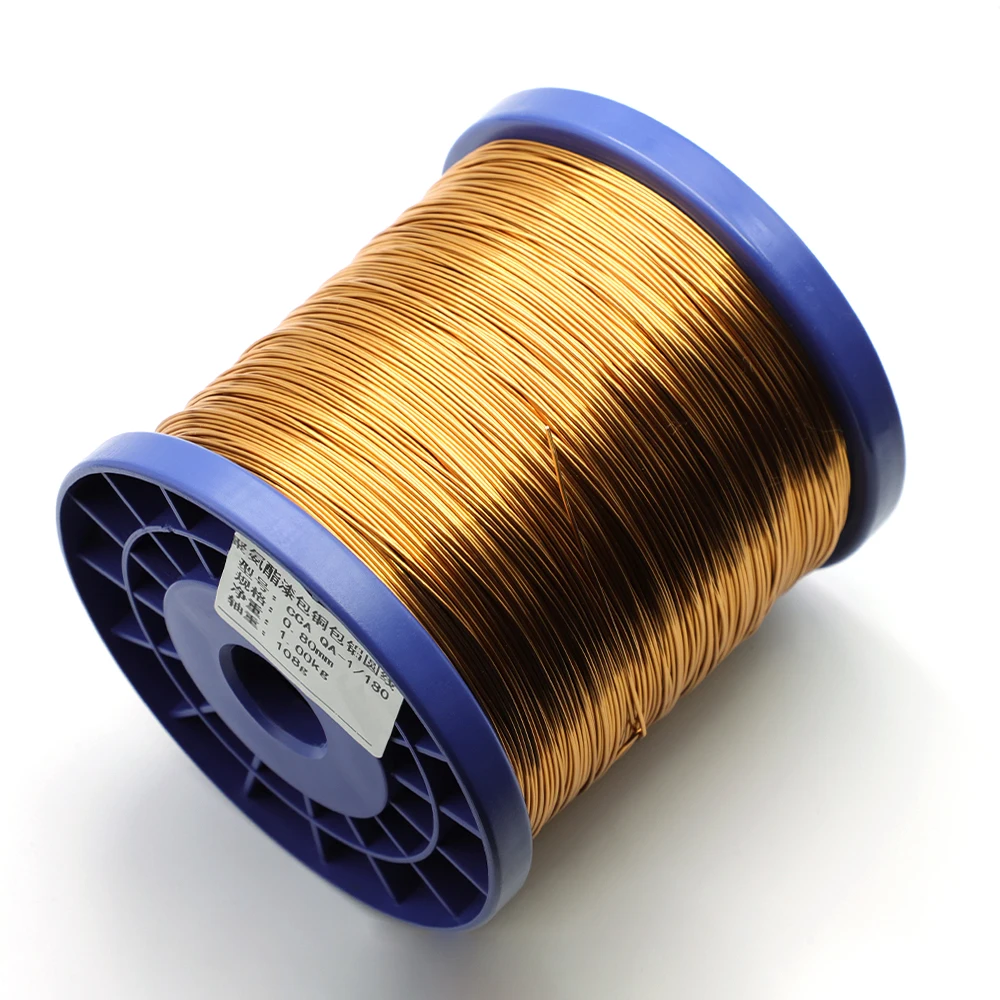 1000g QA-1/155 CCA alambre esmaltado de aluminio revestido de cobre de soldadura directa alambre esmaltado de poliuretano 0,15-1,2mm alambre CCA esmaltado - imagen 5