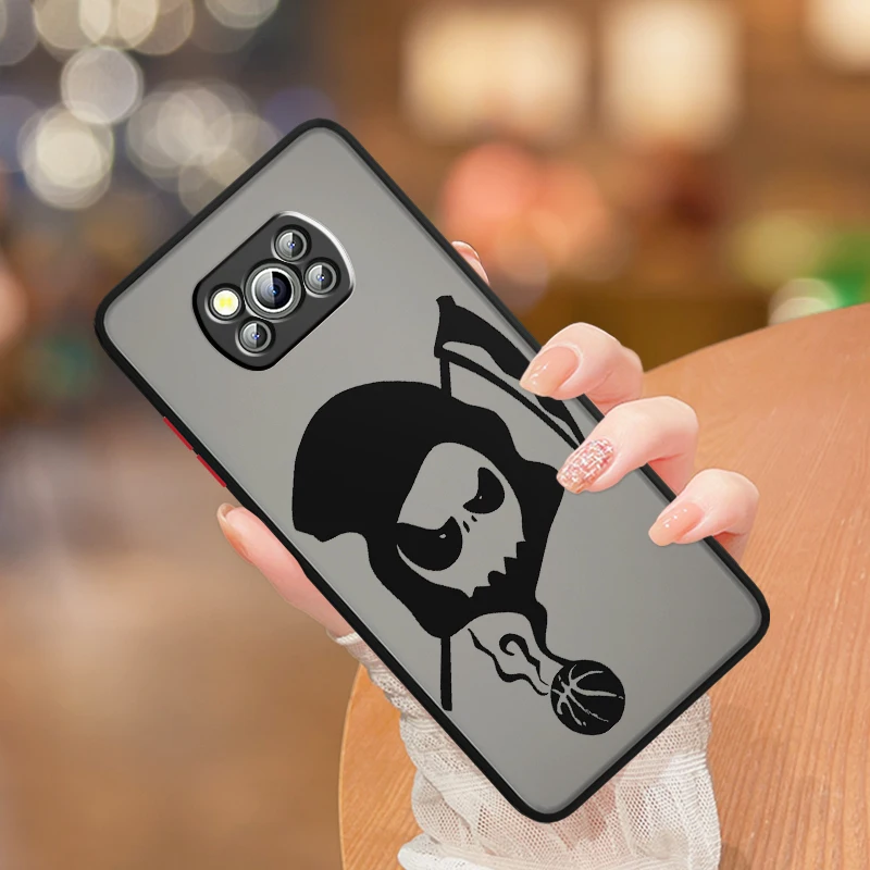 Ghost g-grim r-reaper de dibujos animados translúcidos para Xiaomi Mi, Poco X5, X4, X3, M6, M5S, M5, M4, M3, F5, F4, F3, F6 Pro, 5G - imagen 4