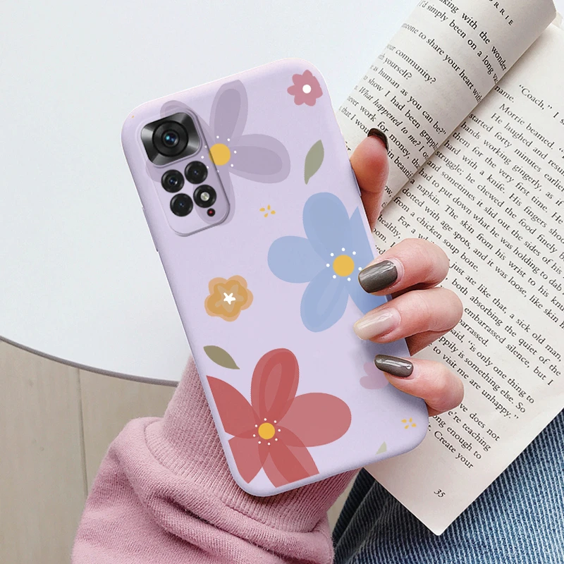 Funda con forma de corazón y flor para Redmi Note 11 11S 4G 11 Pro, bonita funda de silicona suave a prueba de golpes para Redmi Note 11 11Pro - imagen 4