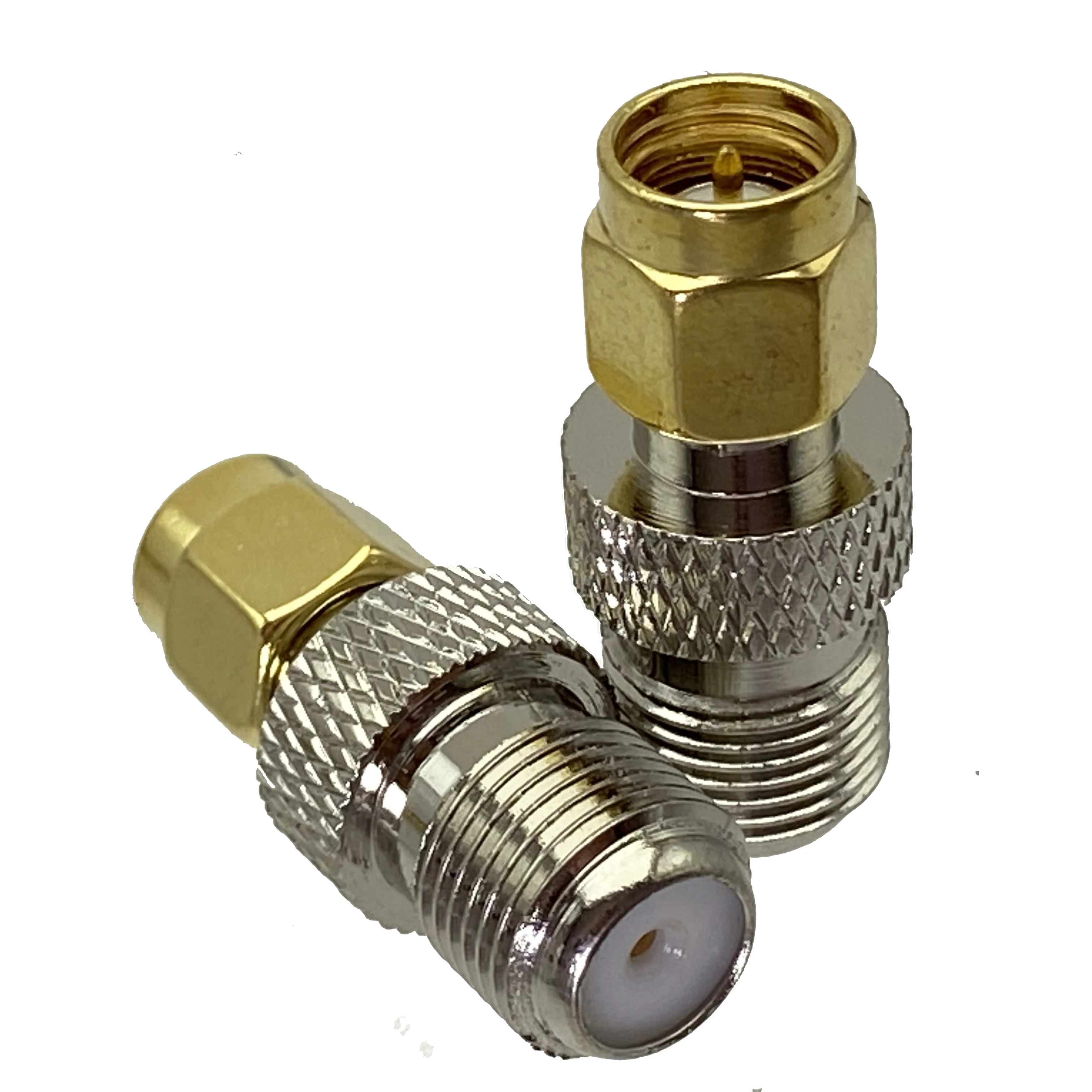 Adaptador F TV a conector macho SMA y conector hembra, conector Coaxial RF recto para terminales de cable de antena, 1 Uds. - imagen 3