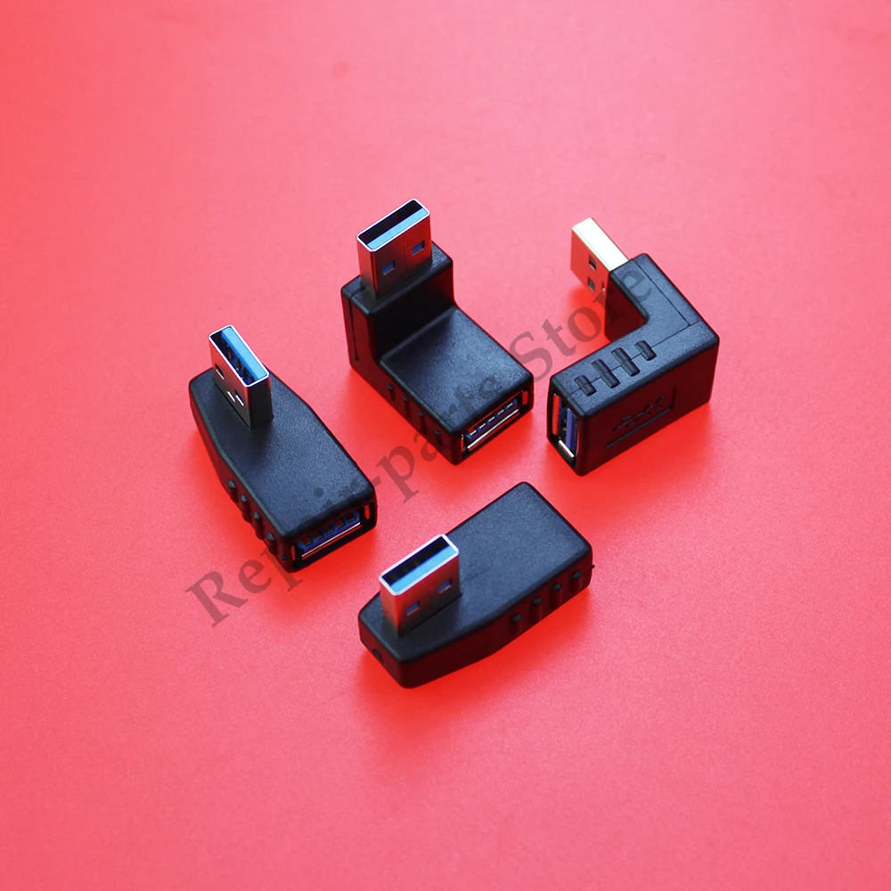 Adaptador de 90 grados para ordenador portátil y PC, convertidor de extensión de conector M/F, tipo A macho A hembra, USB 3,0, ángulo izquierdo/Derecho/arriba/abajo - imagen 4