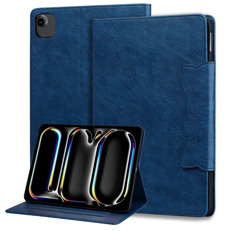 Funda de piel sintética con bolsillo para Apple iPad Air 11, 13, 2024, M2, Pro 11, 13 pulgadas, 2024, M4 - imagen 2