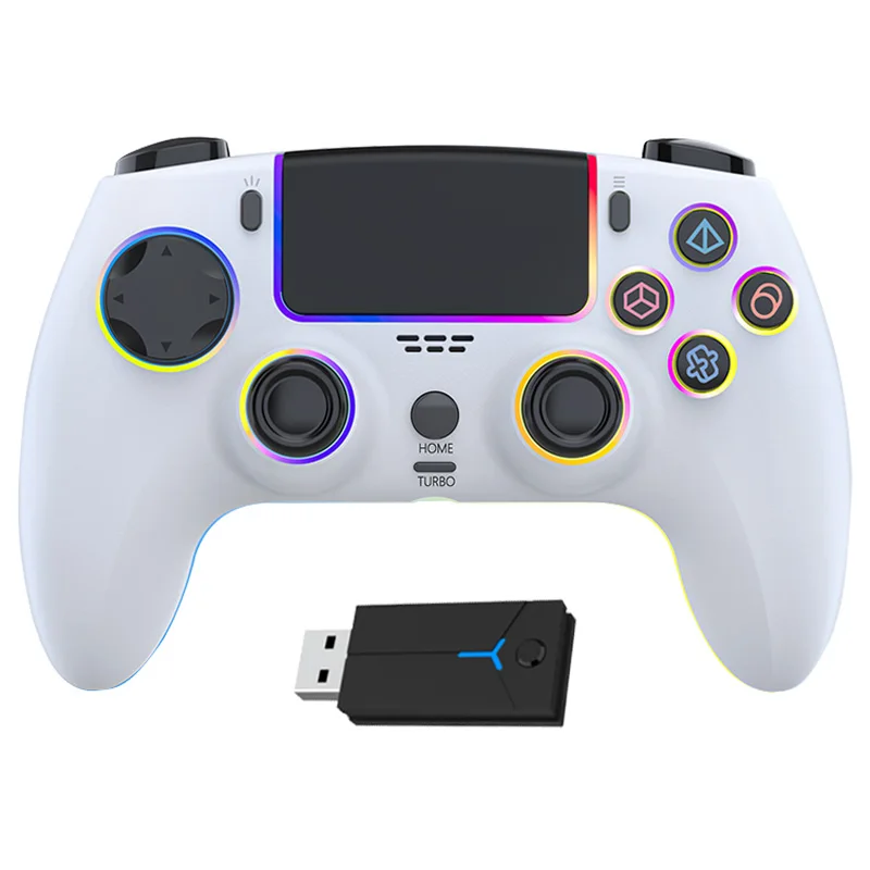 Controlador inalámbrico VILCORN RGB con efecto de luz para P5/P4/PS3/Switch/PC/Steam Deck Gamepad para P5/MAC OS/teléfono móvil - imagen 2