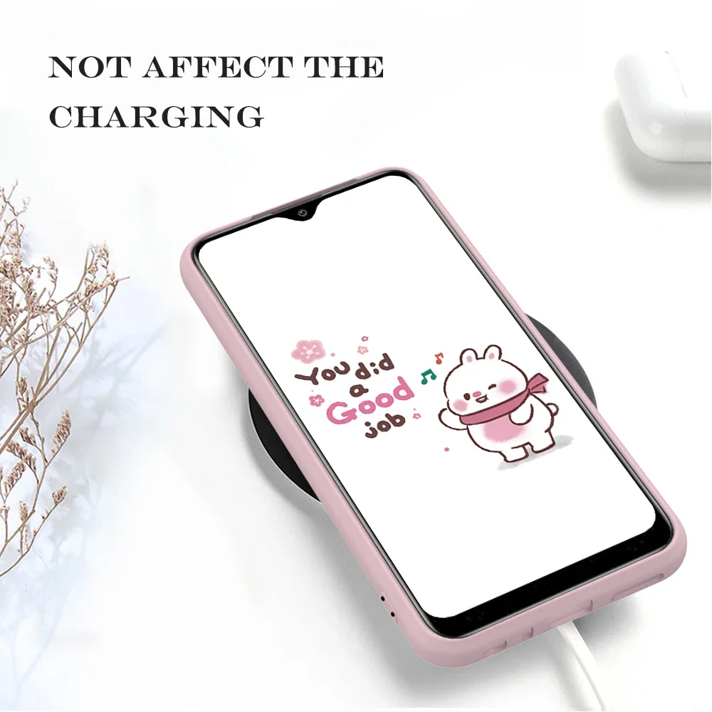 Funda de silicona suave para Xiaomi Redmi Note 8T, 8, 7, 7A, 6, 6A, 5, 9, 9S Pro, funda mate de TPU suave, Color sólido caramelo - imagen 5