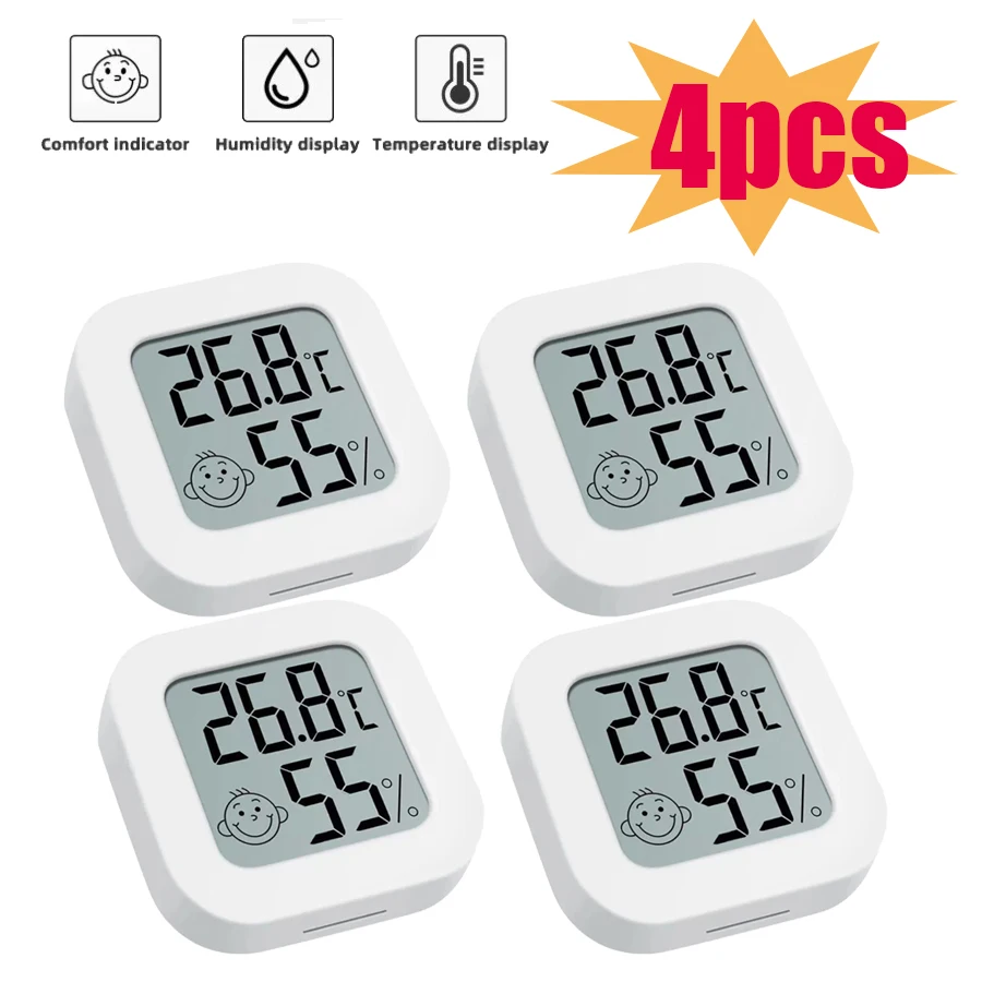 Termómetro Digital LCD, higrómetro, temperatura interior del hogar, medidor de humedad, Sensor, estación meteorológica para el hogar, habitación de bebé