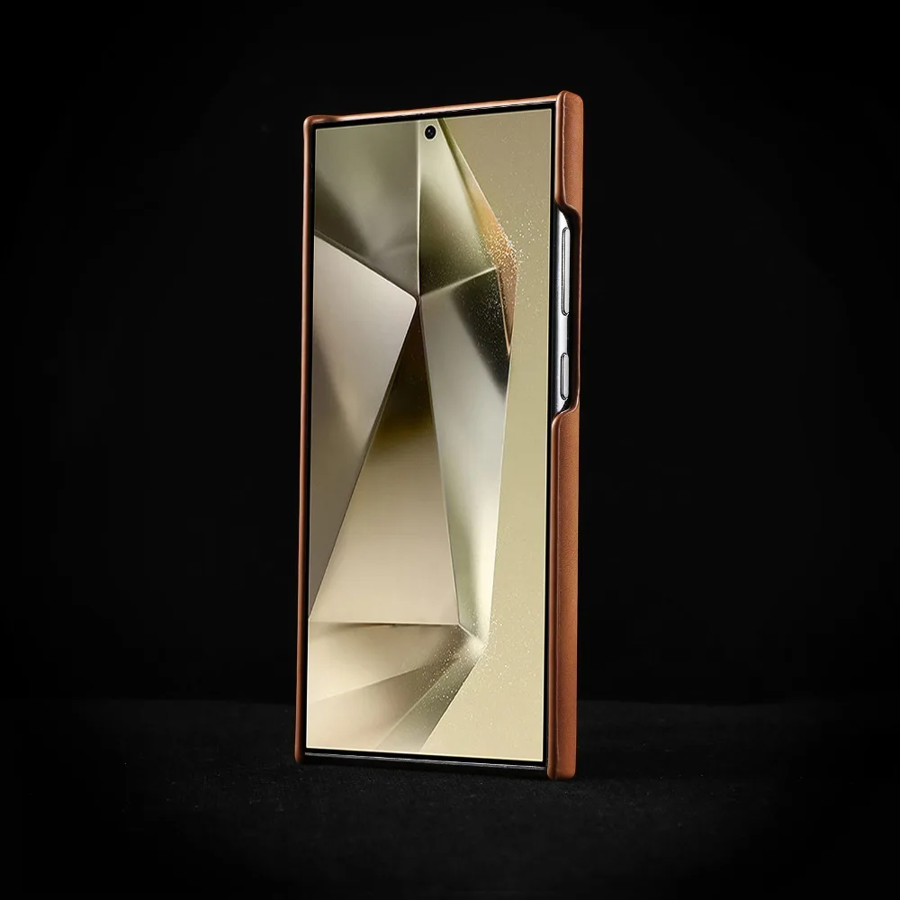 Funda magnética de cuero PU de piel de oveja para Samsung S25 S23 S24 carga inalámbrica Ultra a prueba de golpes para funda dura de negocios Magsafe - imagen 4