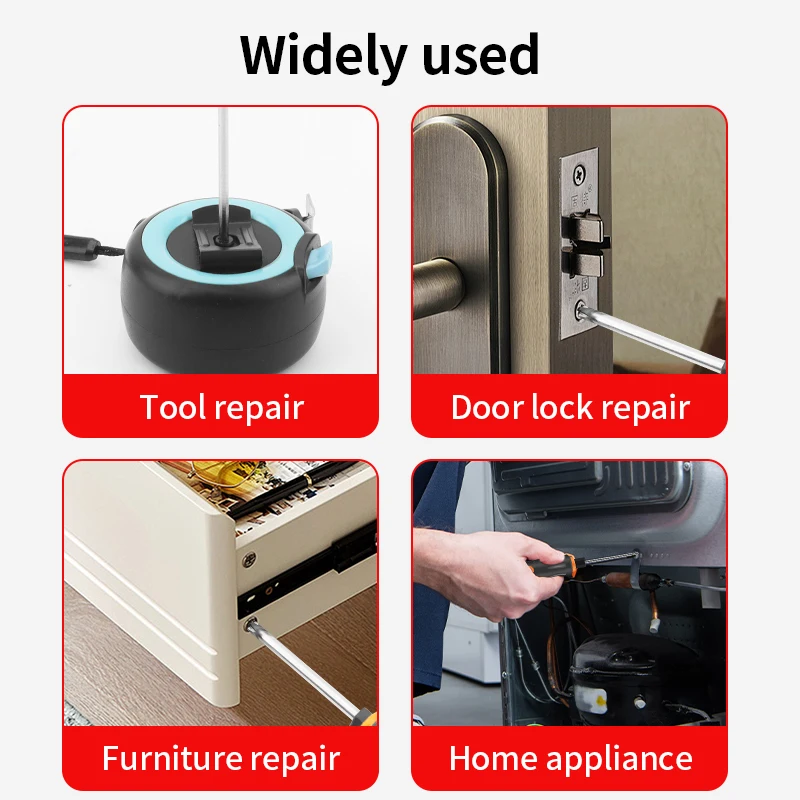 LUXIANZI Juego de destornilladores magnéticos de precisión para teléfono, herramienta manual de reparación electrónica para el hogar, destornillador con puntas ranuradas/Phillips - imagen 5