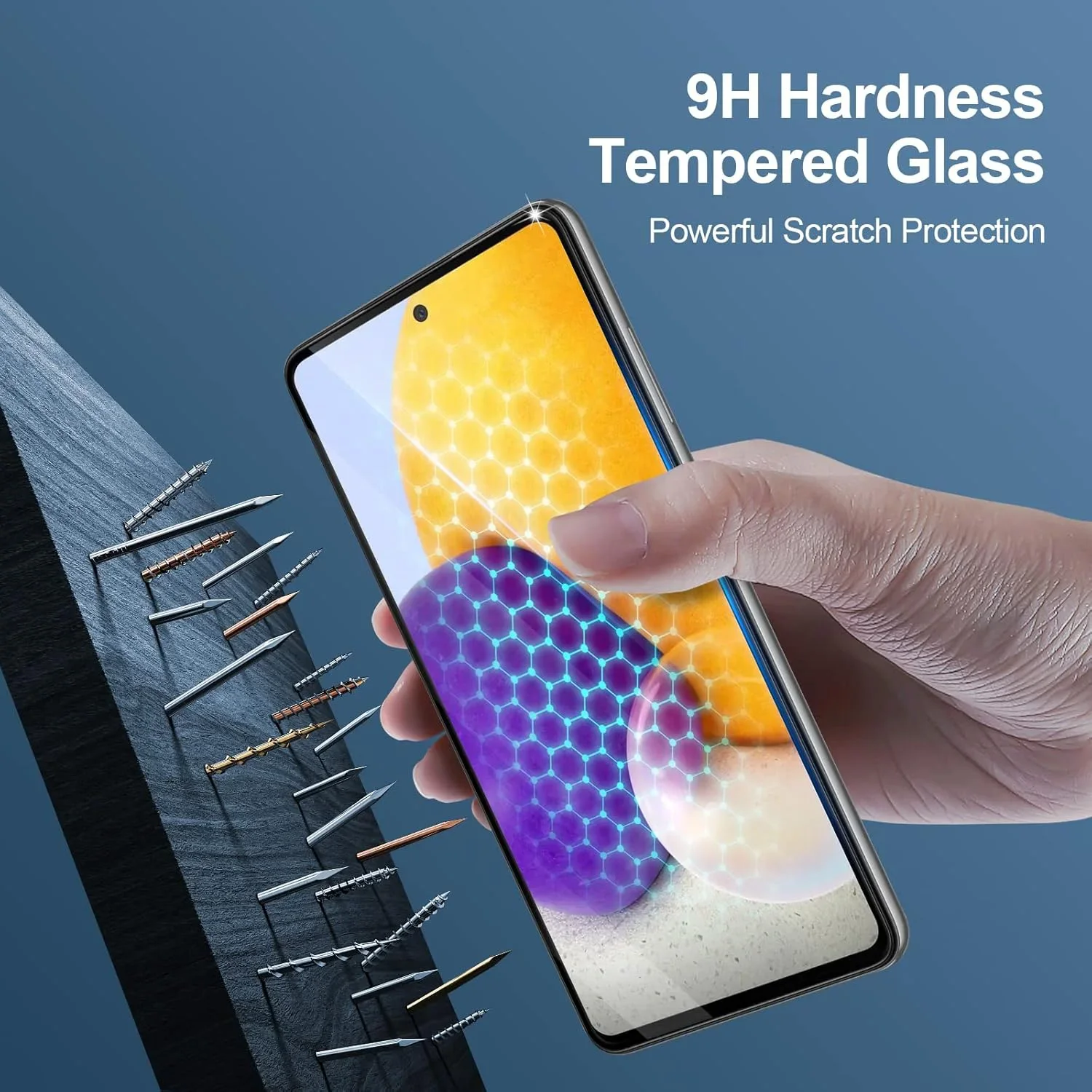 Paquete de 2 protectores de pantalla completos para Samsung Galaxy A05s A15 5G A35 A55 vidrio templado 9H para Samsung A06 A16 4G A26 A36 A56 - imagen 3