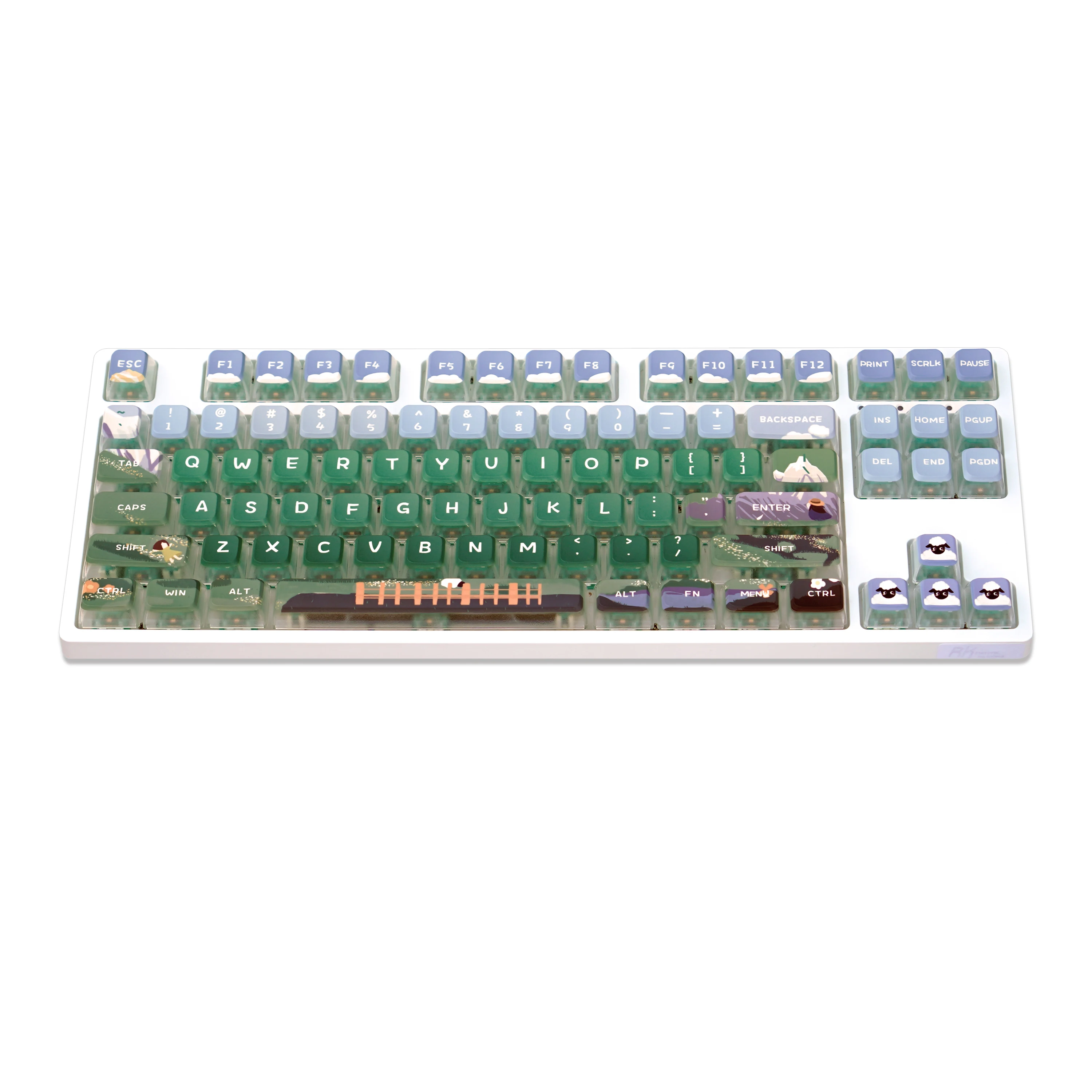 Juego de 120 teclas para teclado Heidi, tapas de tecla subcama con tinte PBT, perfil ASA retroiluminado para teclado MX Switch, 61, 64, 68, 84, 87, 104, 108 - imagen 3