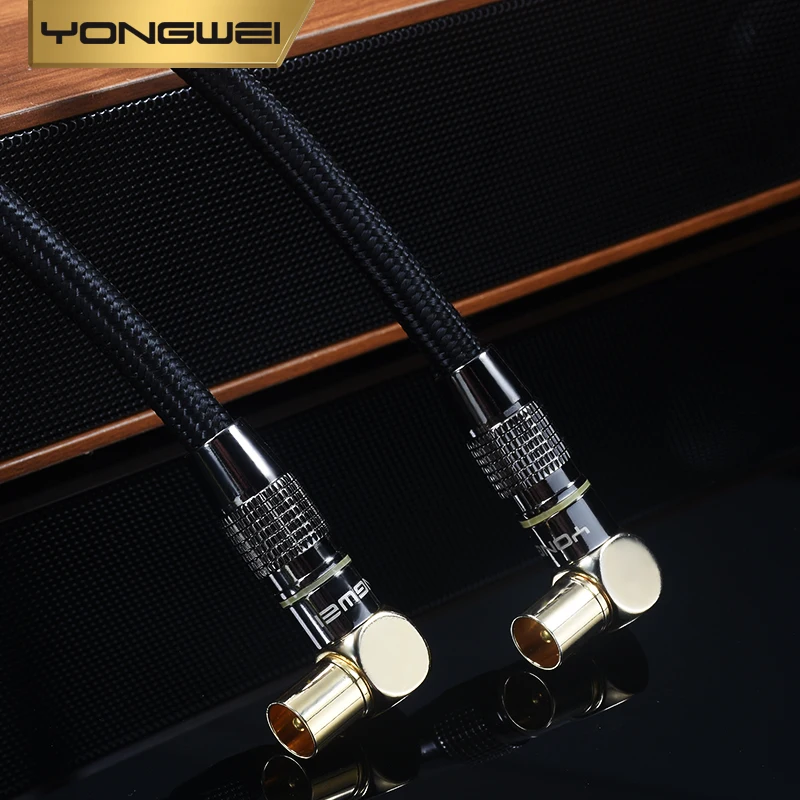 YONGWEI-cable de TV HD, cable cerrado de cabeza RF de rosca británica, cable de decodificador de pared, cable de señal de antena de TV - imagen 4