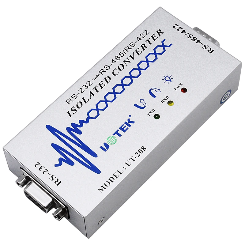 UOTEK RS-232 a RS-485 Adaptador de RS-422 Convertidor Industrial DB9 RS232 a RS485 Conector RS422 Aislamiento ESD Anti-Surge UT-208 - imagen 5
