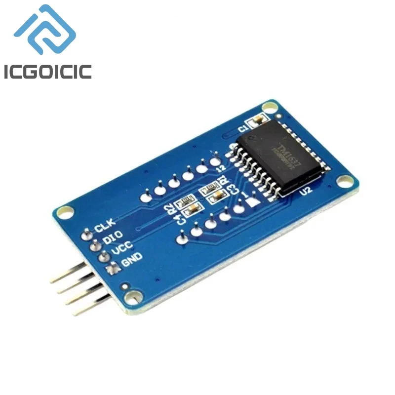 Módulo de pantalla LED TM1637 para Arduino, 7 segmentos, 4 bits, reloj de 0,36 pulgadas, tubo Digital de ánodo rojo, paquete de placa de controlador de cuatro series - imagen 5