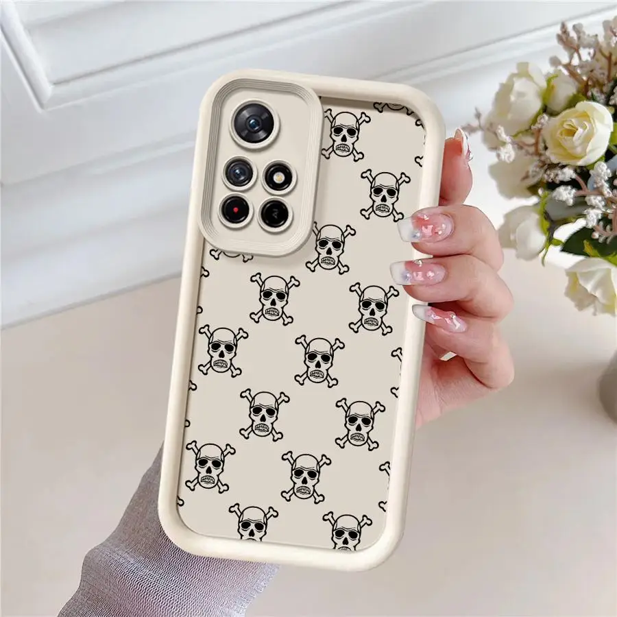 Funda blanda para Xiaomi Redmi Note 10S 9 9s 12S 10 11 12 13 14 Pro Plus 14 13 11S Skull Cool - imagen 3