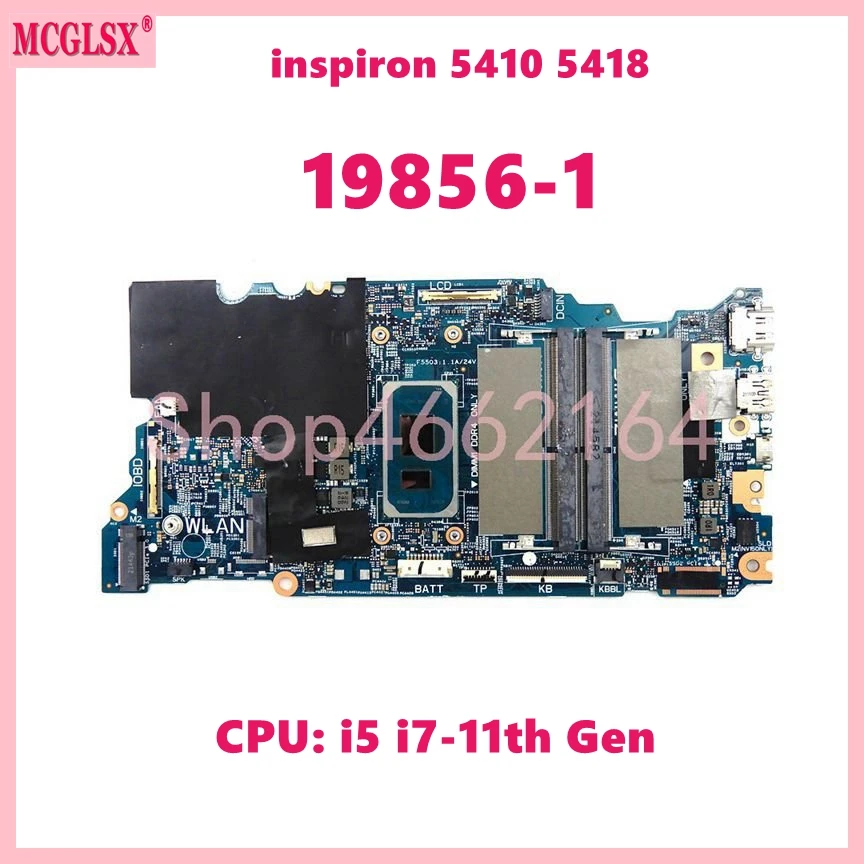 19856-1 con i3 i5 i7-11th Gen CPU placa base para portátil Dell inspiron 14 5410 5418 placa base para ordenador portátil 100% probado OK - imagen 3