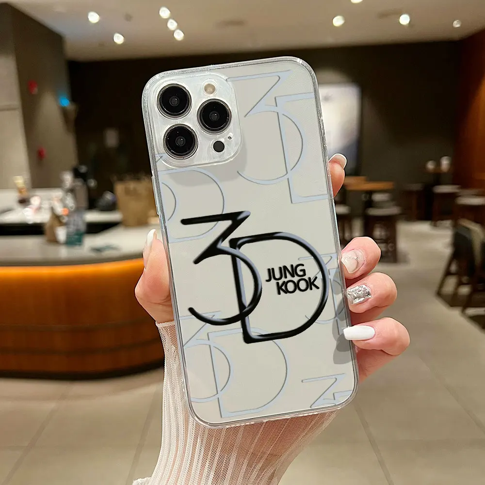 J-JUNGKOOK 3D JK funda transparente para Samsung A73 A72 A71 A55 A52 A51 A50 A35 A33 A32 A31 A30 A24 A23 A22 A13 A12 A05 5G - imagen 4