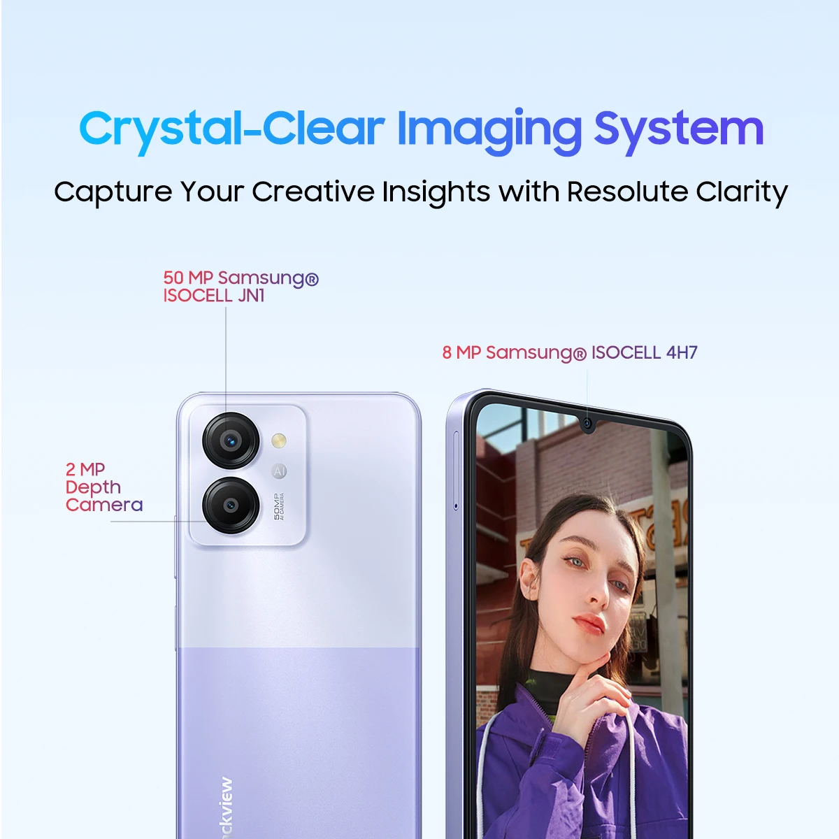 Blackview COLOR 8 Android 13 Smartphone 6,75 pulg. 128/256 GB 50 MP - imagen 4