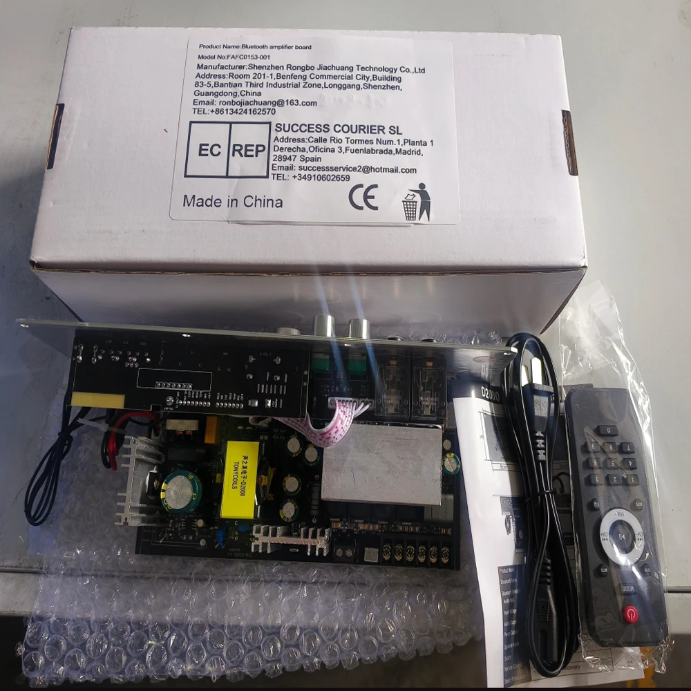 1 placa amplificadora de sonido D2000 100W * 2 + 200W placa amplificadora de 2,1 canales DC 24V/AC110-220V placa amplificadora Bluetooth de alta potencia