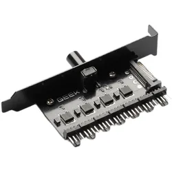 Controlador Ventiladores PC 7 Canales – Regulador Velocidad 3/4 Pines