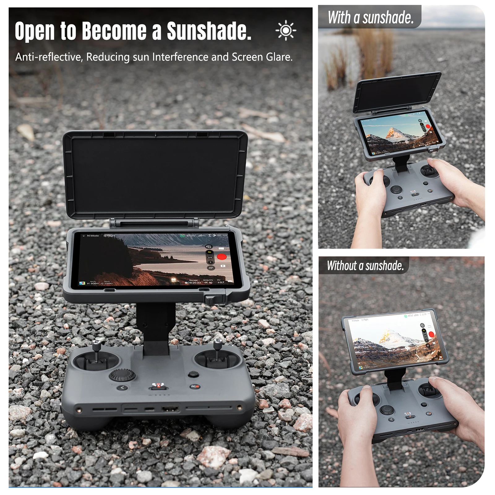 Cubierta protectora de pantalla para DJI Mavic 4 Pro RC Pro 2, cubierta parasol para mando a distancia, cubierta protectora para capó solar para Dron - imagen 4