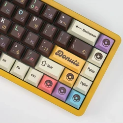 Teclas PBT personalizadas para teclado mecánico, perfil Cherry Donut