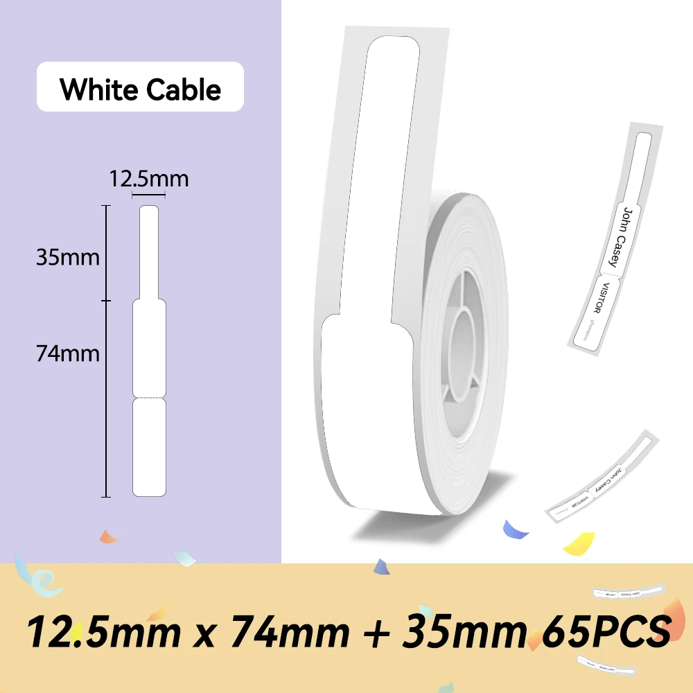 1 Roll White Cable