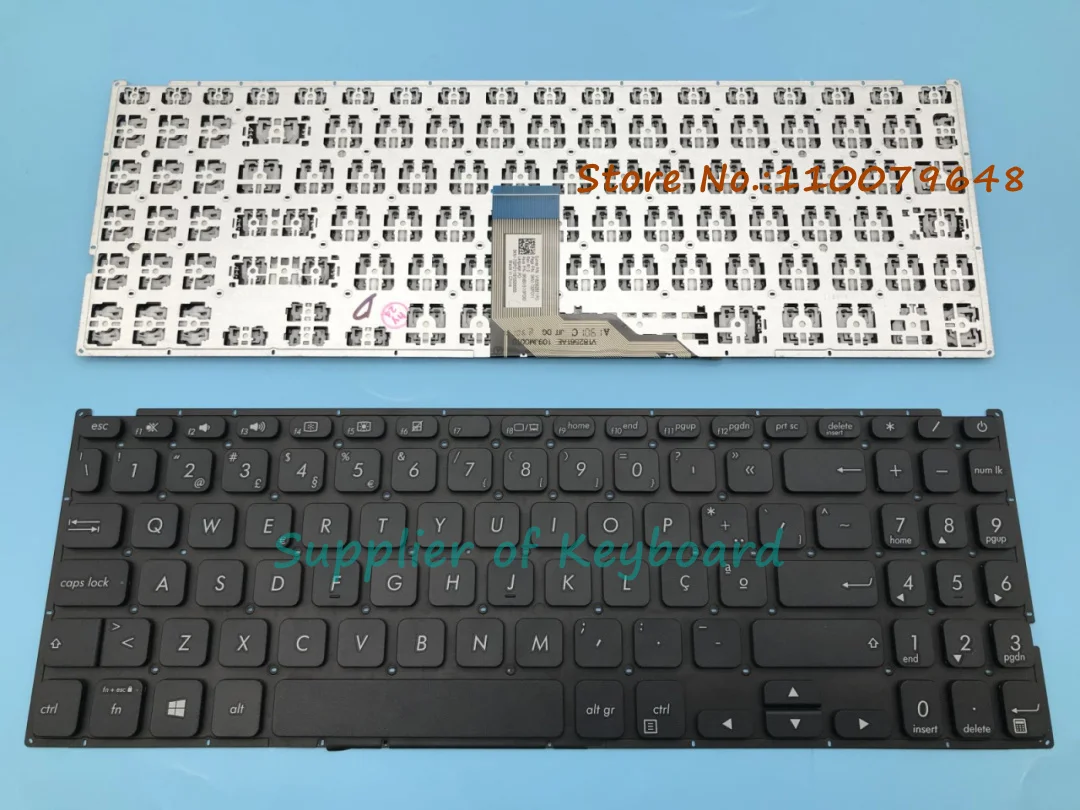 Teclado español/EE. UU./REINO UNIDO/francés/portugués para Asus Vivobook F512 F512DA F512FA F512UA F512UB F512J F512JA X512J X512JA X512JP - imagen 5