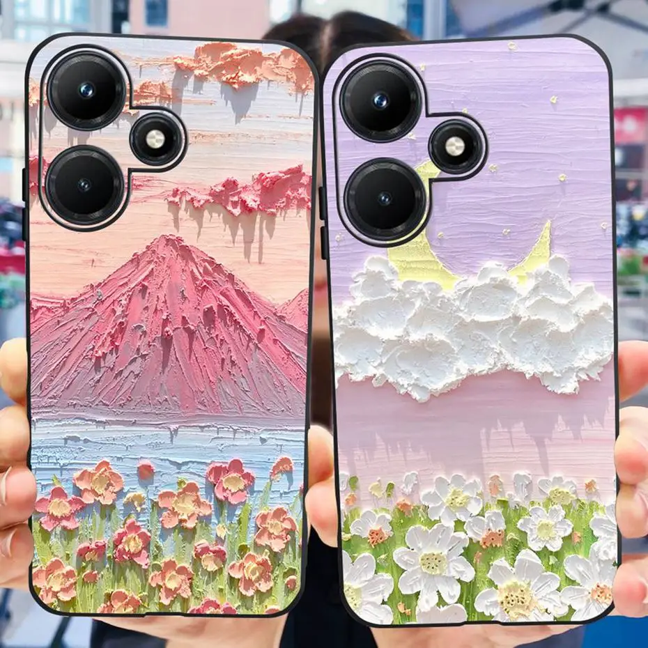 Bonita funda de teléfono para Infinix Hot 30i Hot30 30 Play NFC 2023, funda trasera de silicona suave TPU para Infinix Hot30i Hot 30 Play - imagen 5