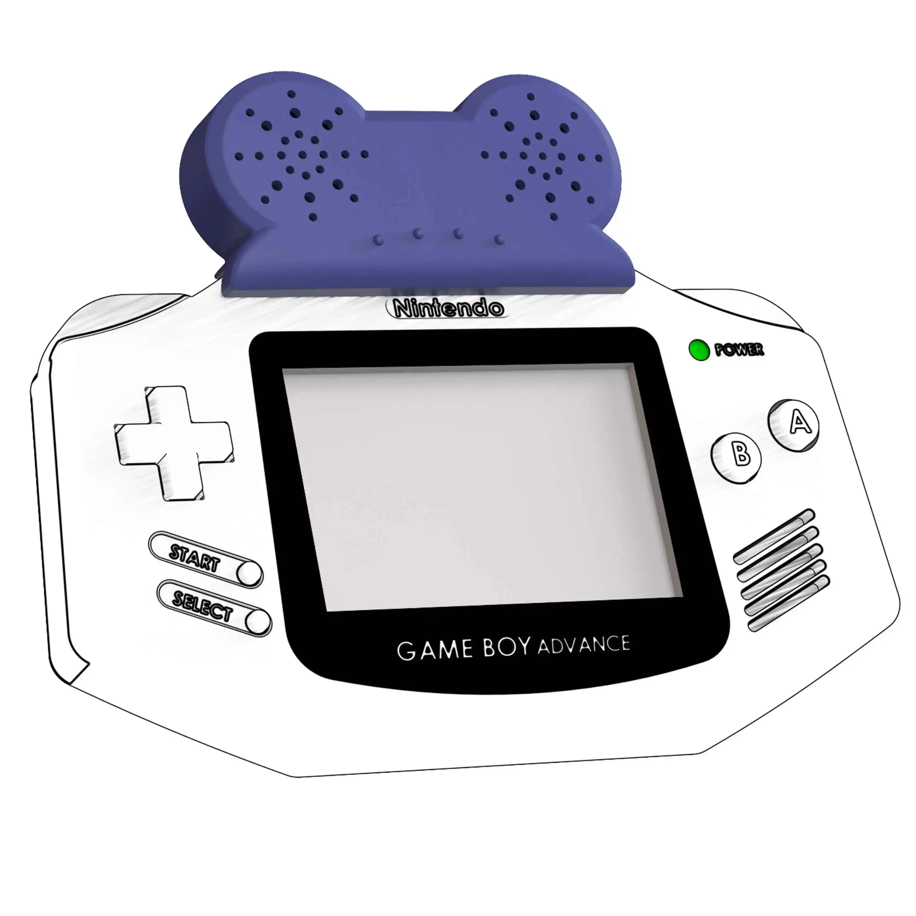 Altavoces GBA, parlantes de amplificación, parlantes externos, sonido estéreo, sin modificación, accesorio de juego no requiere batería - imagen 3