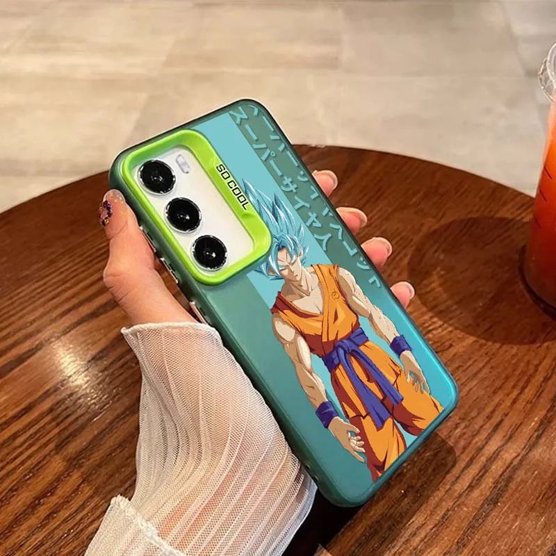 Artístico d-dragon Ball Saiyan para OPPO A98 A96 A95 A94 A79 A78 A77 A54 A55 funda de teléfono plateada colorida - imagen 5