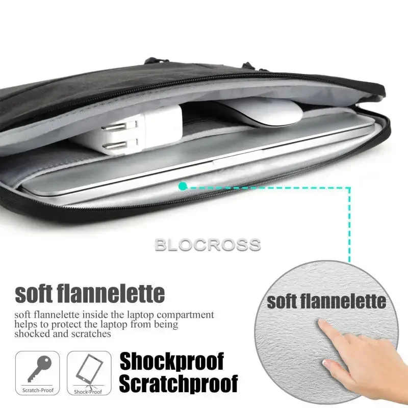 Funda para portátil, bolso de mano para Macbook Pro Air 13,3, 14, 15, 15,6, 15,4 pulgadas, funda impermeable para portátil Lenovo ASUS Xiaomi - imagen 2