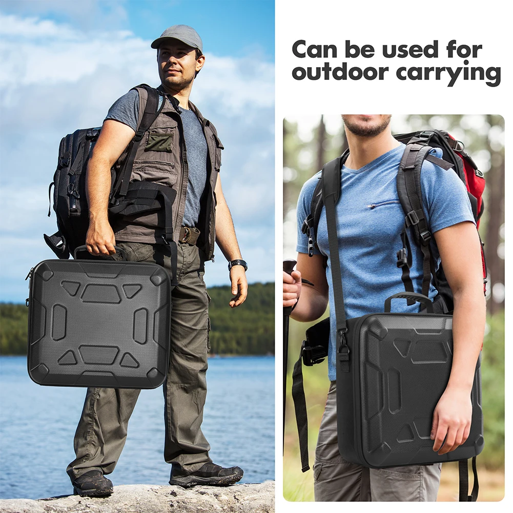 Para Starlink Mini funda protectora ultraligera caja de almacenamiento impermeable antiarañazos bolso de almacenamiento protector con correa para el hombro - imagen 5