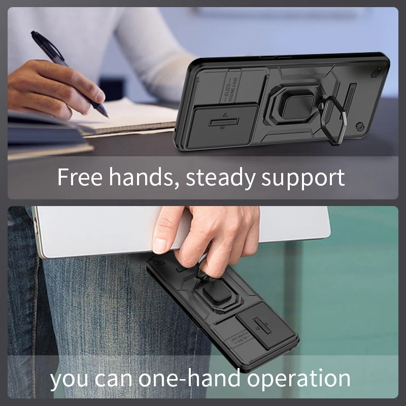 Funda a prueba de golpes para Oneplus 11 12, funda trasera con soporte deslizante para cámara para OnePlus 12 One plus 11 oneplus12 1 + 11, funda para teléfono - imagen 5