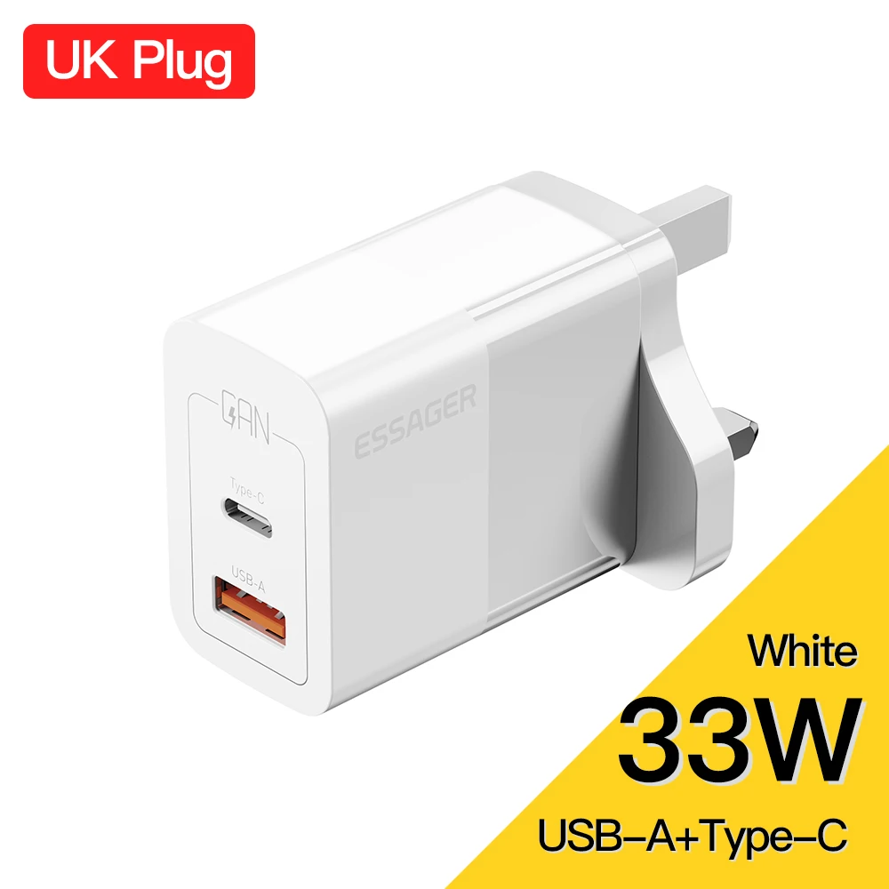 33W W UK  A C Plug