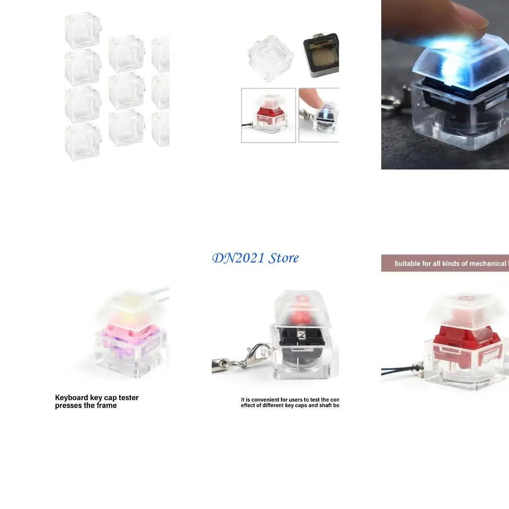 F3KE 10Piece KeyCap Probador Conjunto teclados mecánicos, teclado prueba marco prueba interruptores fáciles