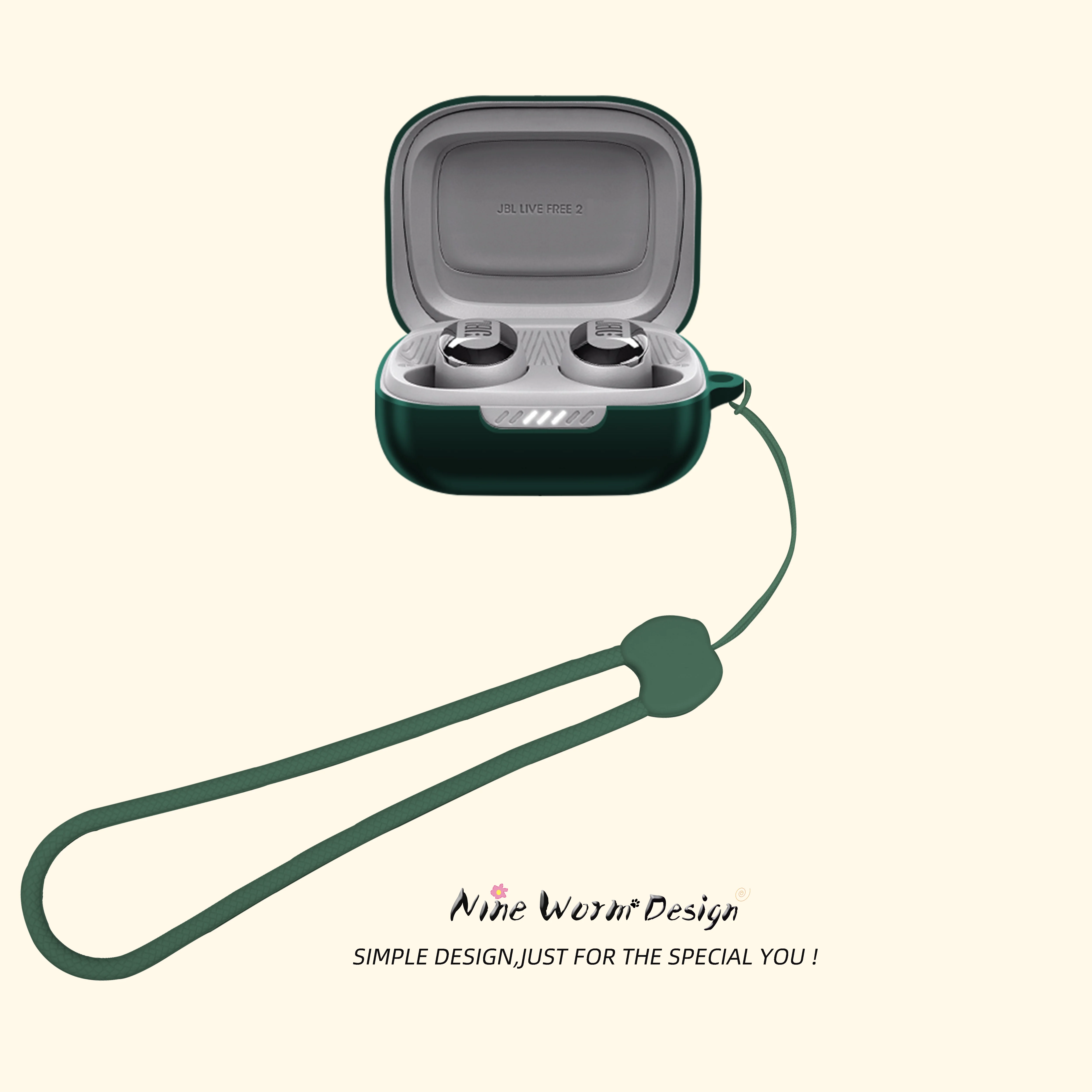 Para JBL Live Free 2 TWS funda protectora para auriculares Live Free2 anticaída silicona suave auriculares inalámbricos Bluetooth transporte - imagen 3